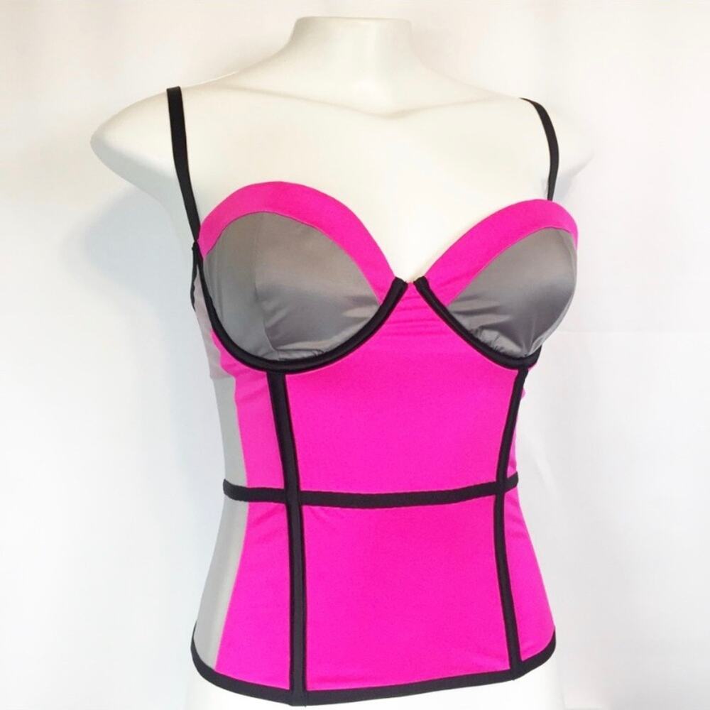 NWT VS Color Block Corset Bustier 34C